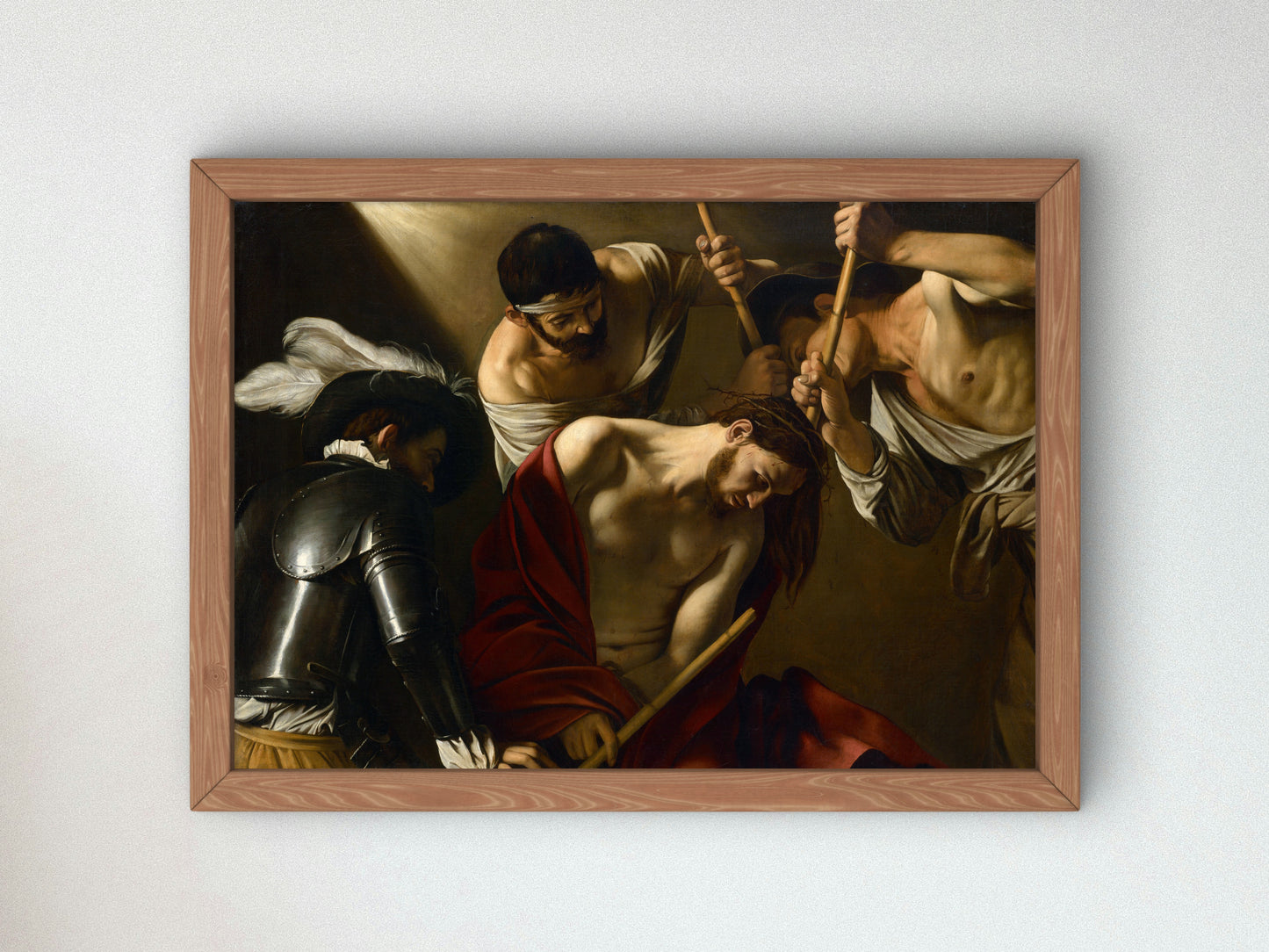 The Crowning with Thorns by Caravaggio 1602, Wall Art Print, Fine Art Reproduction, Museum Quality Decor, Poster