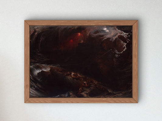 The Deluge by John Martin 1834, Wall Art Print, Fine Art Reproduction, Museum Quality Decor, Poster