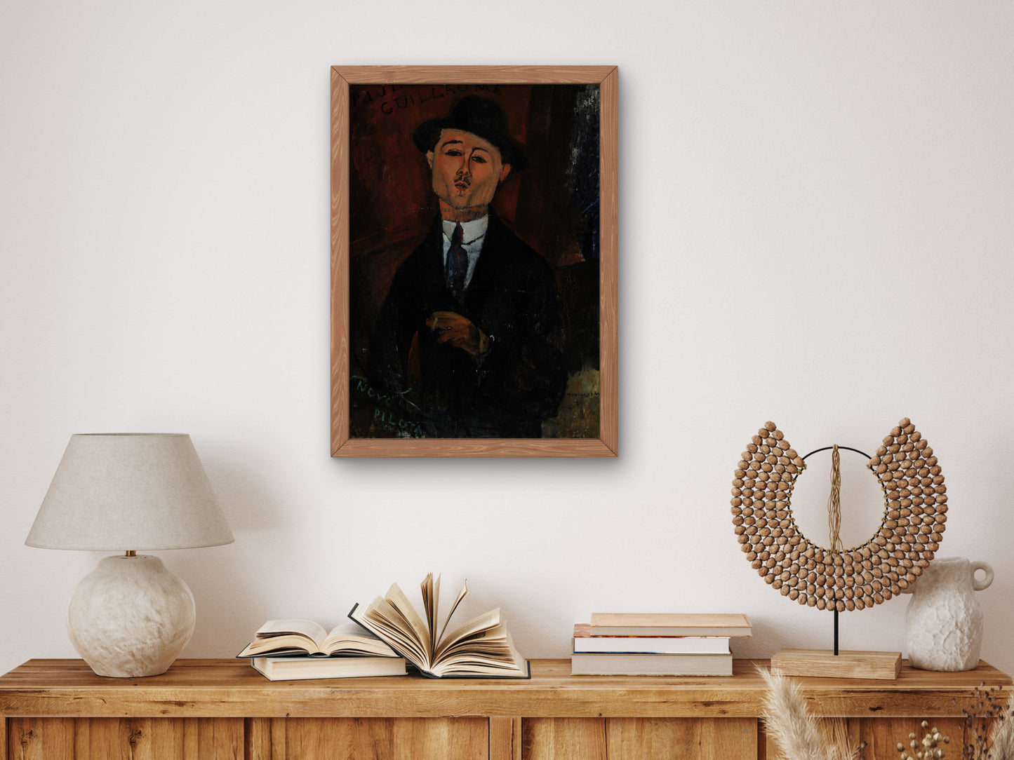 Novo Pilota by Amedeo Modigliani 1915, Wall Art Print, Fine Art Reproduction, Museum Quality Decor, Poster