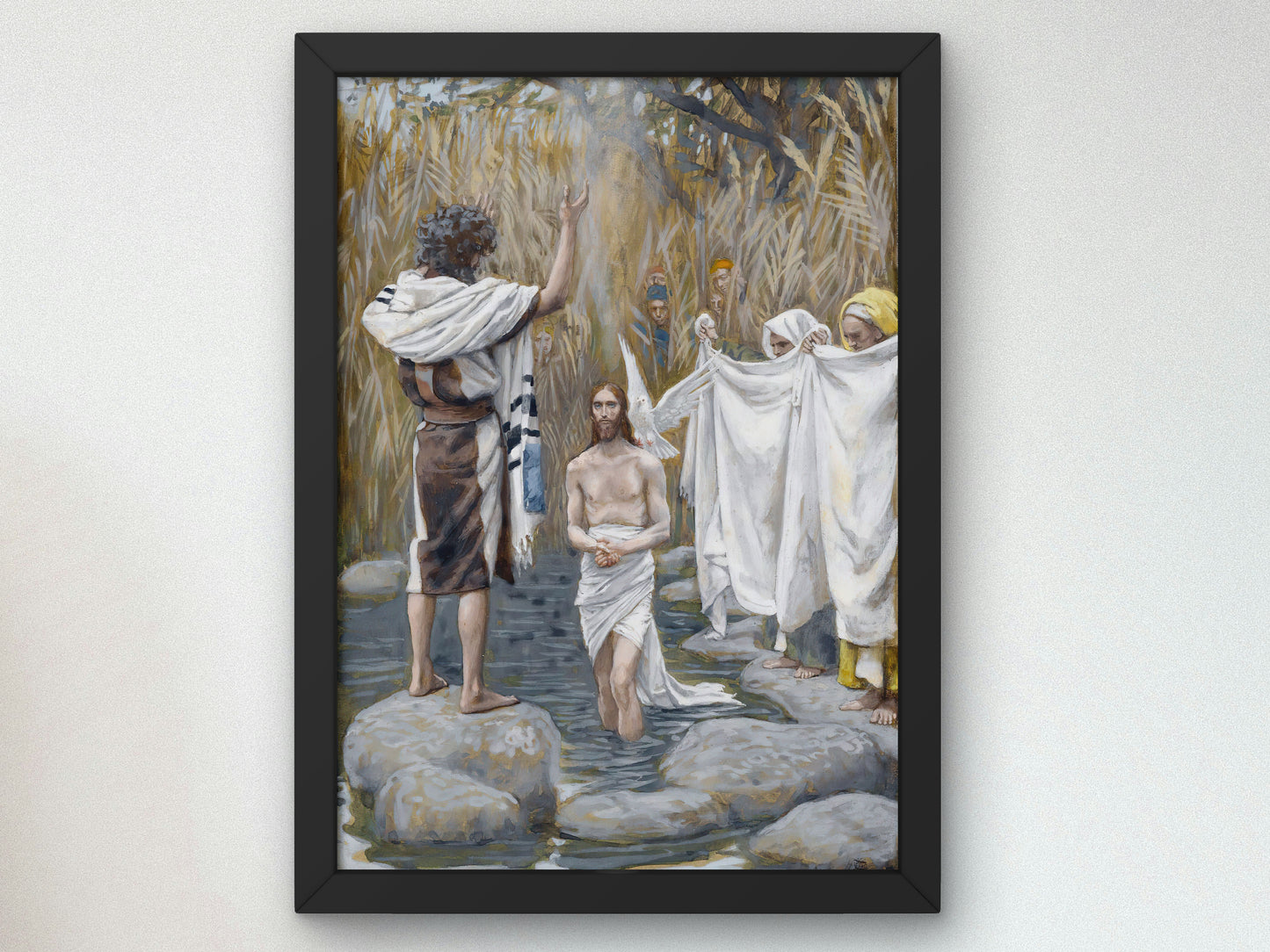 The Baptism of Jesus by James Tissot 1886, Wall Art Print, Fine Art Reproduction, Museum Quality Decor, Poster