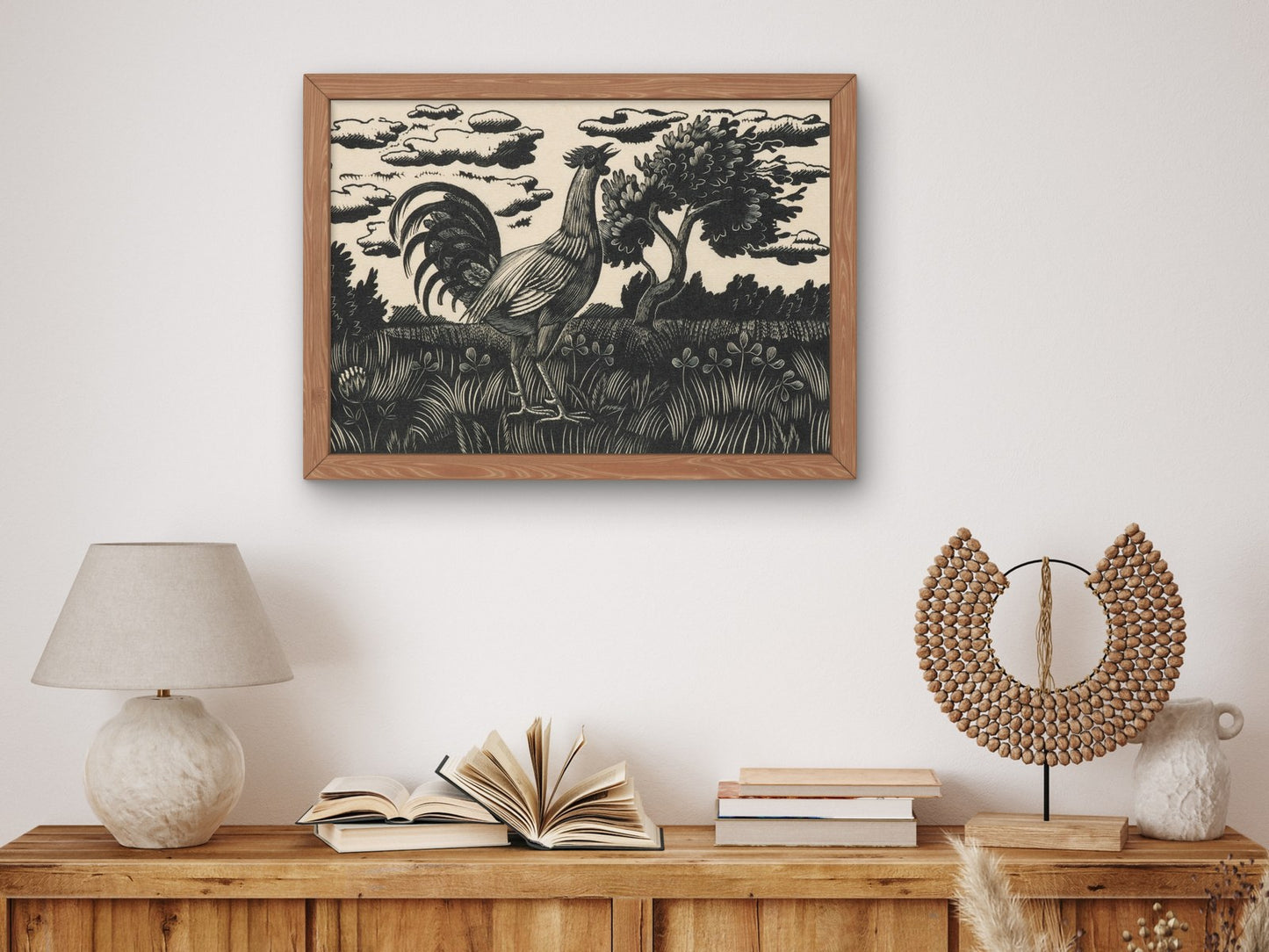 Chanticleer by Eric Ravilious 1930, Wall Art Print, Fine Art Reproduction, Museum Quality Decor, Poster