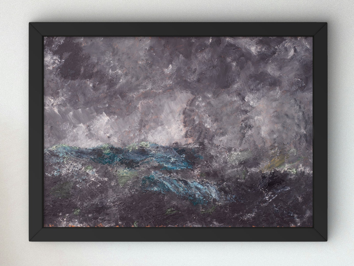 Storm in the Skerries The Flying Dutchman by August Strindberg 1892, Wall Art Print, Fine Art Reproduction, Museum Quality Decor, Poster