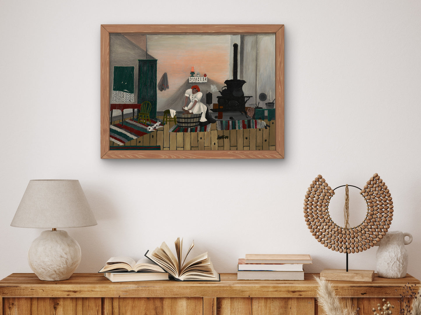 Saturday Night Bath by Horace Pippin 1945, Wall Art Print, Fine Art Reproduction, Museum Quality Decor, Poster