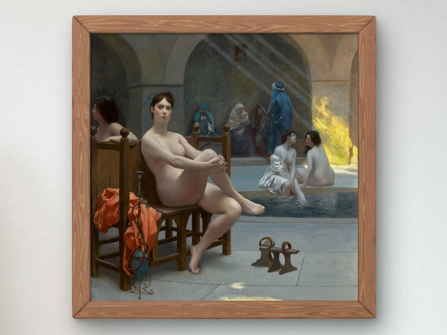 The Women's Bath by Jean Léon Gérôme 1880, Wall Art Print, Fine Art Reproduction, Museum Quality Decor, Poster