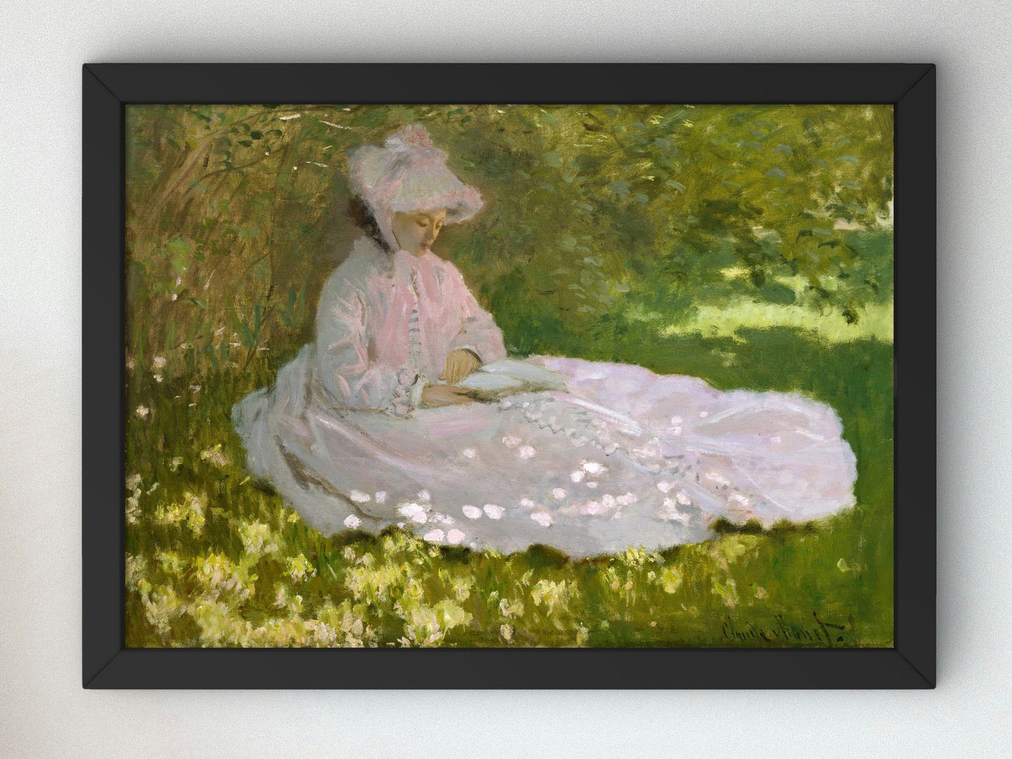 Springtime by Claude Monet 1872, Wall Art Print, Fine Art Reproduction, Museum Quality Decor, Poster