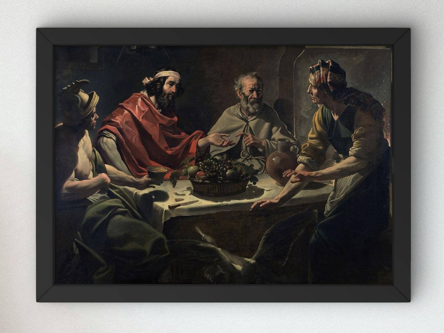 Philemon and Baucis Entertaining Jupiter and Mercury by Abraham Janssens 1610, Wall Art Print, Fine Art Reproduction, Museum Quality Decor