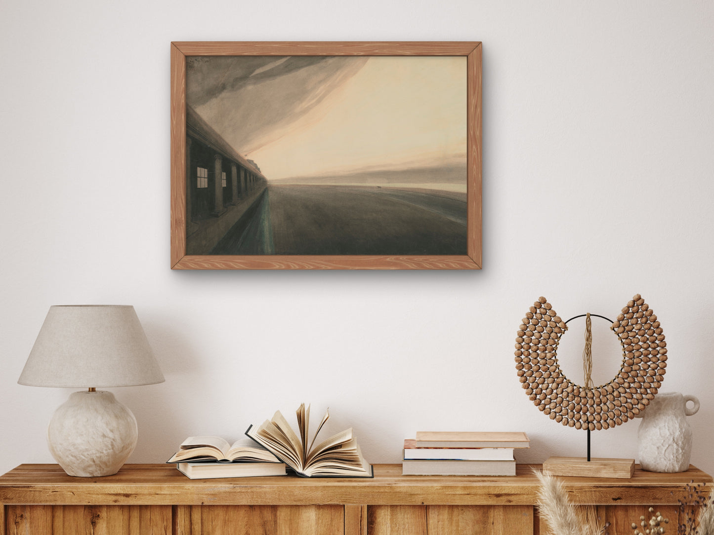 Royal Galleries of Ostend and Beach after the Storm by Léon Spilliaert 1907, Wall Art Print, Fine Art Reproduction, Museum Quality Decor