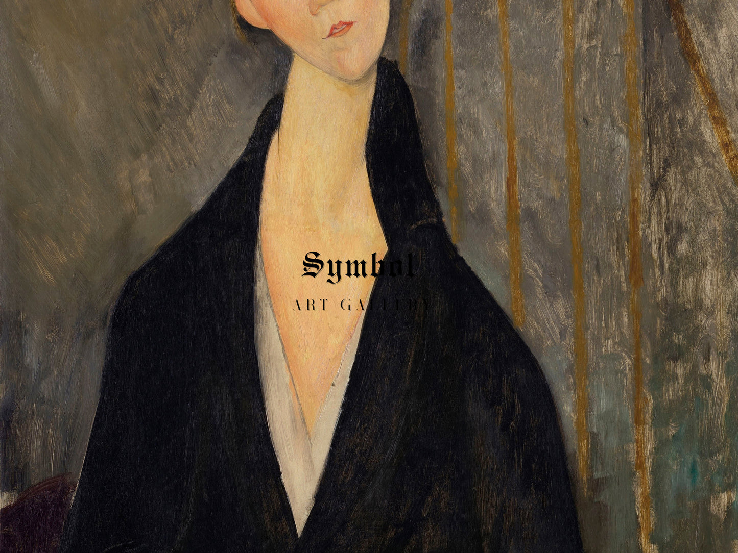 Lunia Czechowska by Amedeo Modigliani 1919, Wall Art Print, Fine Art Reproduction, Museum Quality Decor, Poster