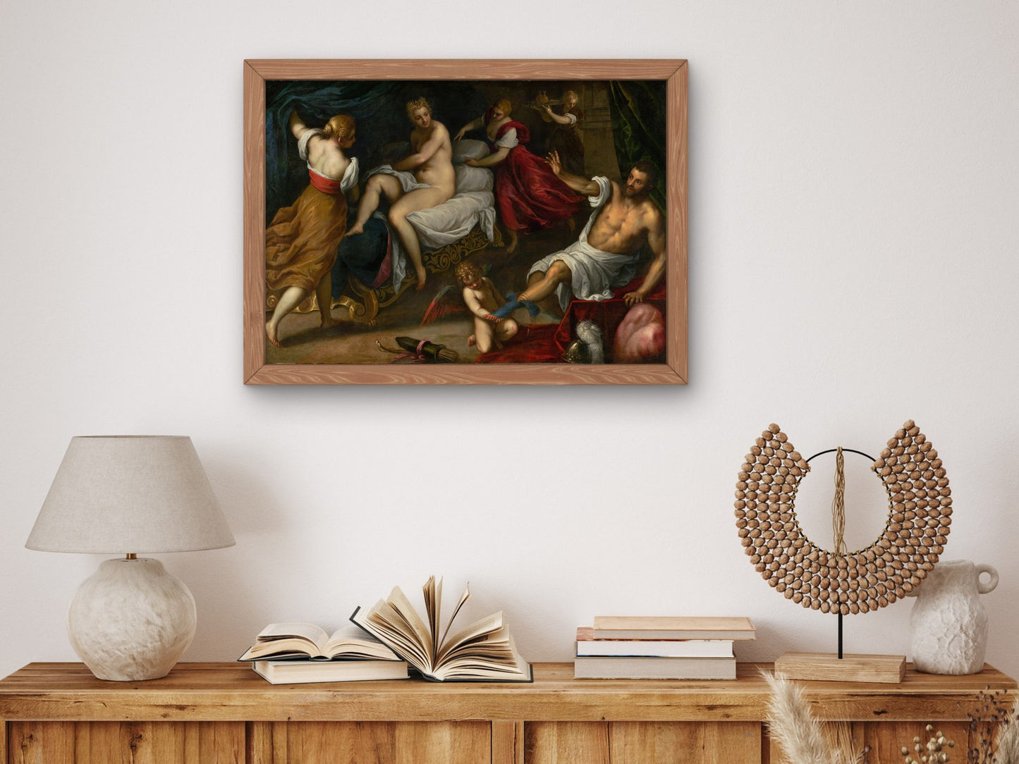 Venus and Mars by Palma il Giovane 1609, Wall Art Print, Fine Art Reproduction, Museum Quality Decor, Poster