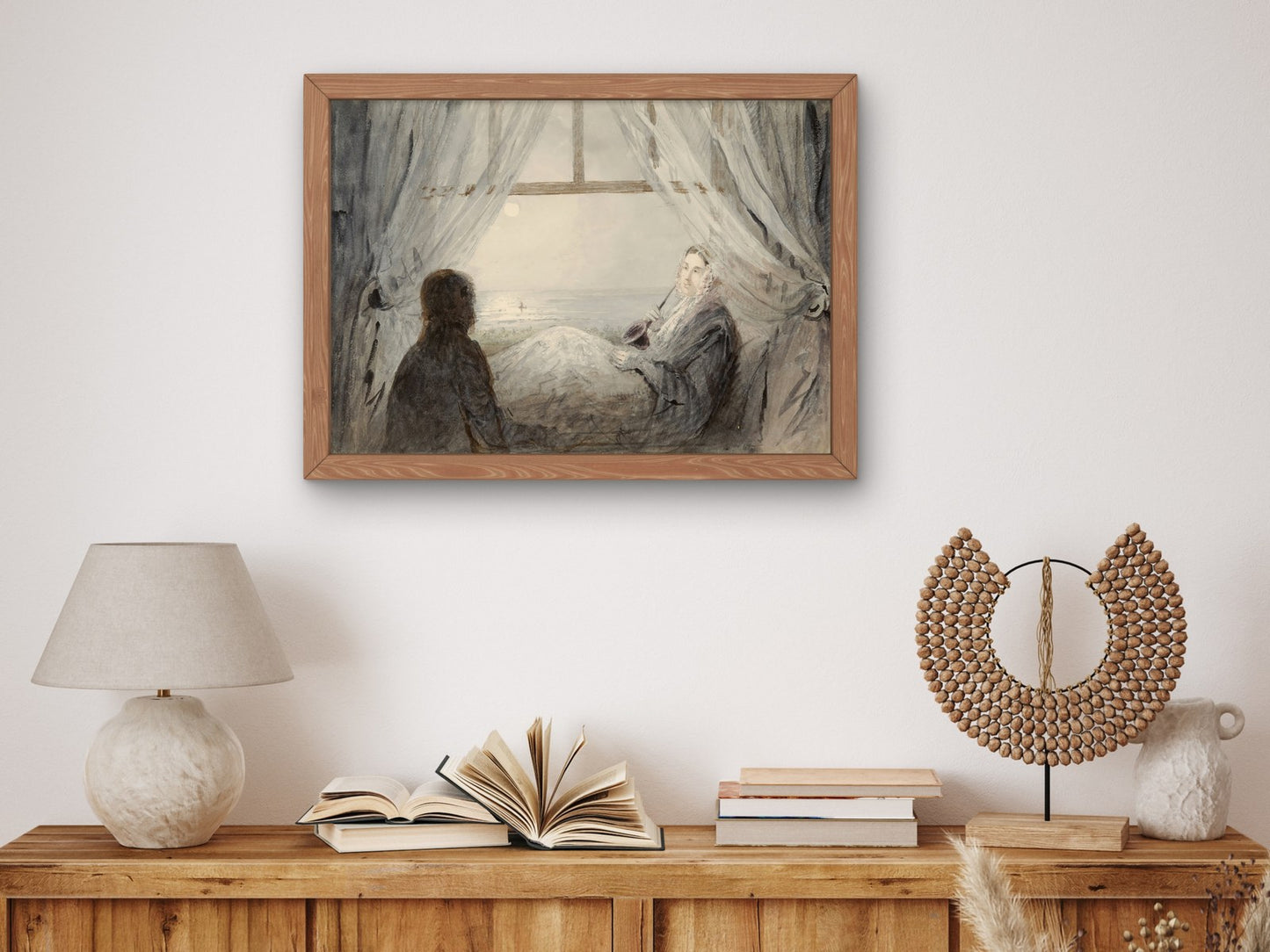 Harriet Martineau by Augustus Egg 1844, Wall Art Print, Fine Art Reproduction, Museum Quality Decor, Poster