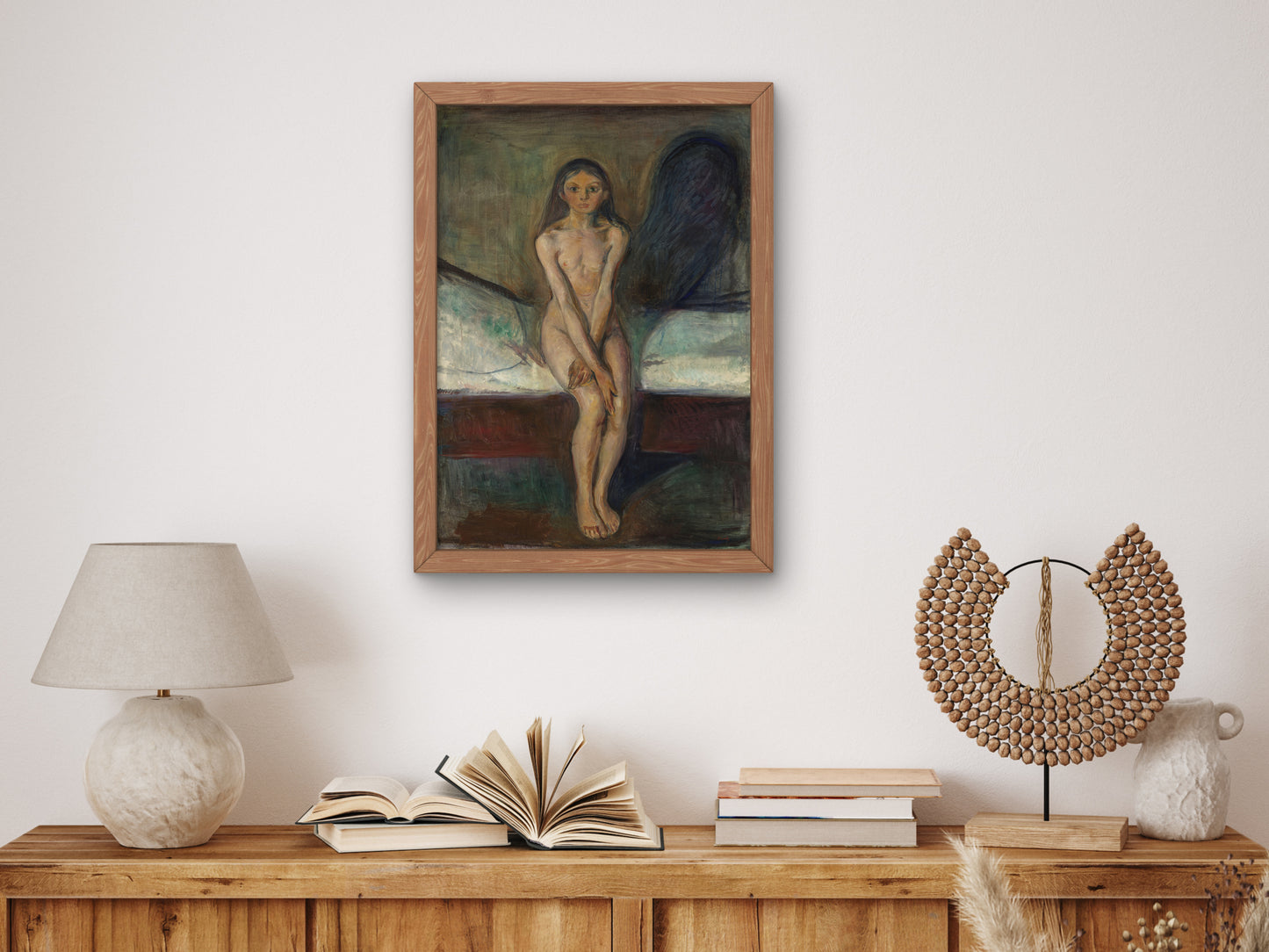 Puberty by Edvard Munch 1894, Wall Art Print, Fine Art Reproduction, Museum Quality Decor, Poster