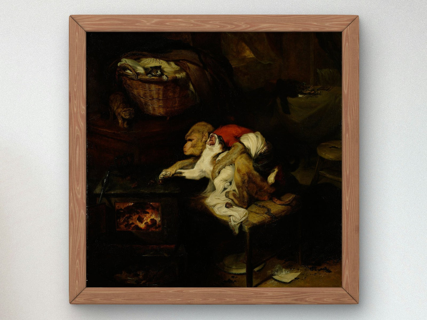 The Cat's Paw by Edwin Landseer 1819, Wall Art Print, Fine Art Reproduction, Museum Quality Decor, Poster