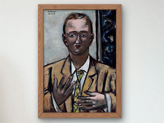 Portrait of Morton D. May by Max Beckmann 1949, Wall Art Print, Fine Art Reproduction, Museum Quality Decor, Poster