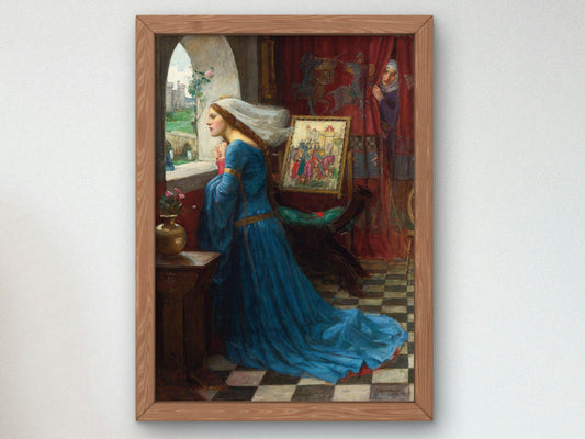 Fair Rosamund by John William Waterhouse 1916, Wall Art Print, Fine Art Reproduction, Museum Quality Decor, Poster
