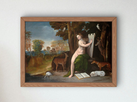 Circe and Her Lovers in a Landscape by Dosso Dossi 1525, Wall Art Print, Fine Art Reproduction, Museum Quality Decor, Poster