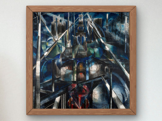 Brooklyn Bridge by Joseph Stella 1919, Wall Art Print, Fine Art Reproduction, Museum Quality Decor, Poster