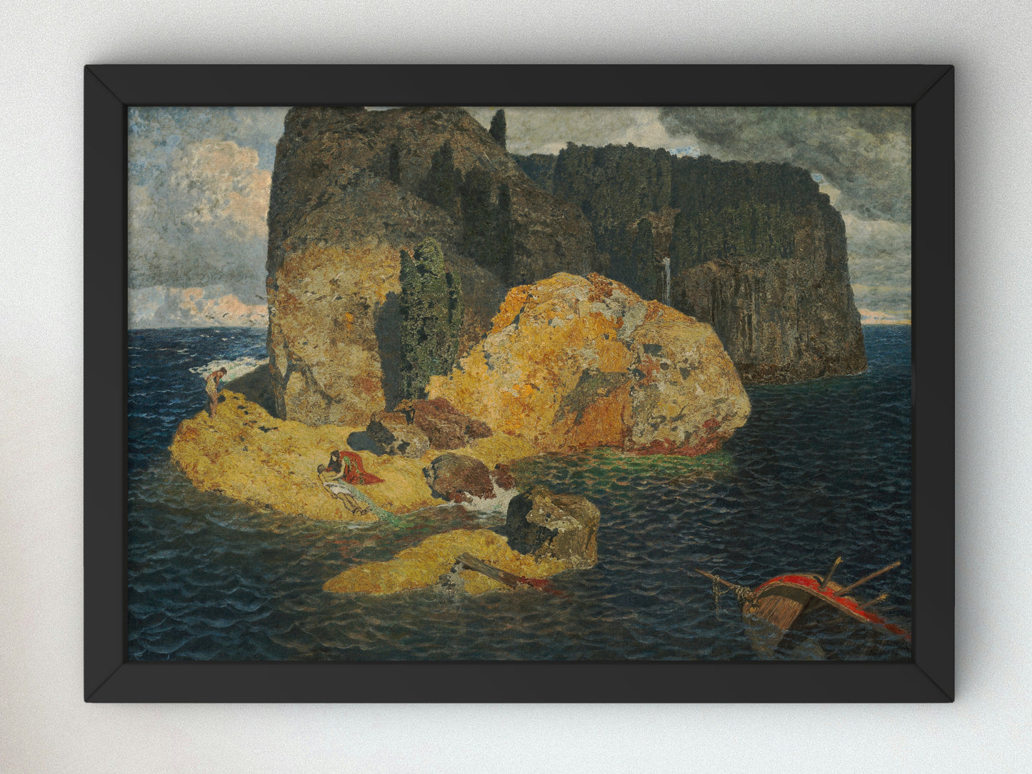 Island Shipwreck by Alexander Rothaug, Wall Art Print, Fine Art Reproduction, Museum Quality Decor, Poster