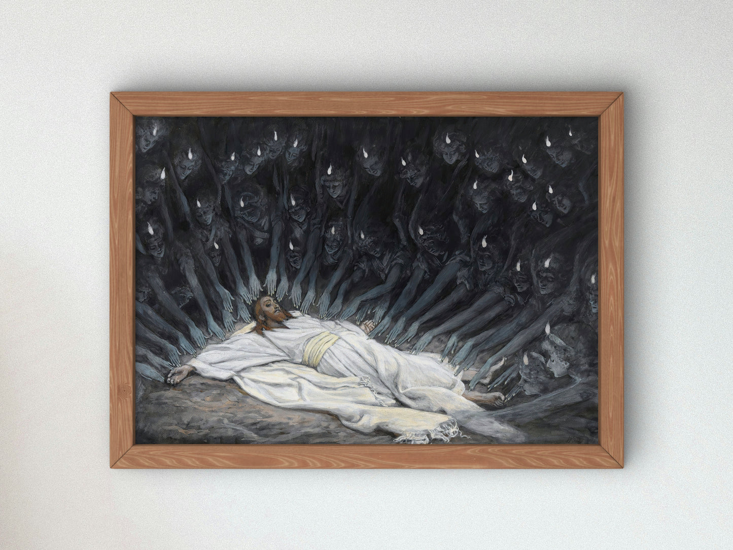 Jesus Ministered to by Angels by James Tissot 1886, Wall Art Print, Fine Art Reproduction, Museum Quality Decor, Poster