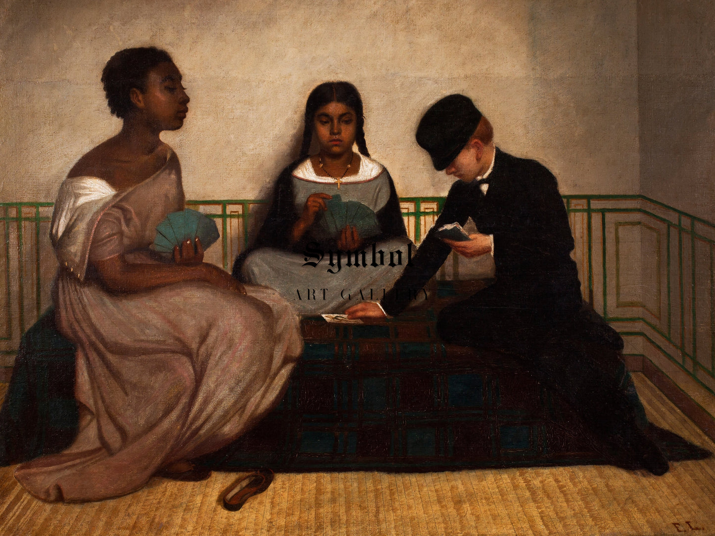 The Three Races by Francisco Laso 1859, Wall Art Print, Fine Art Reproduction, Museum Quality Decor, Poster