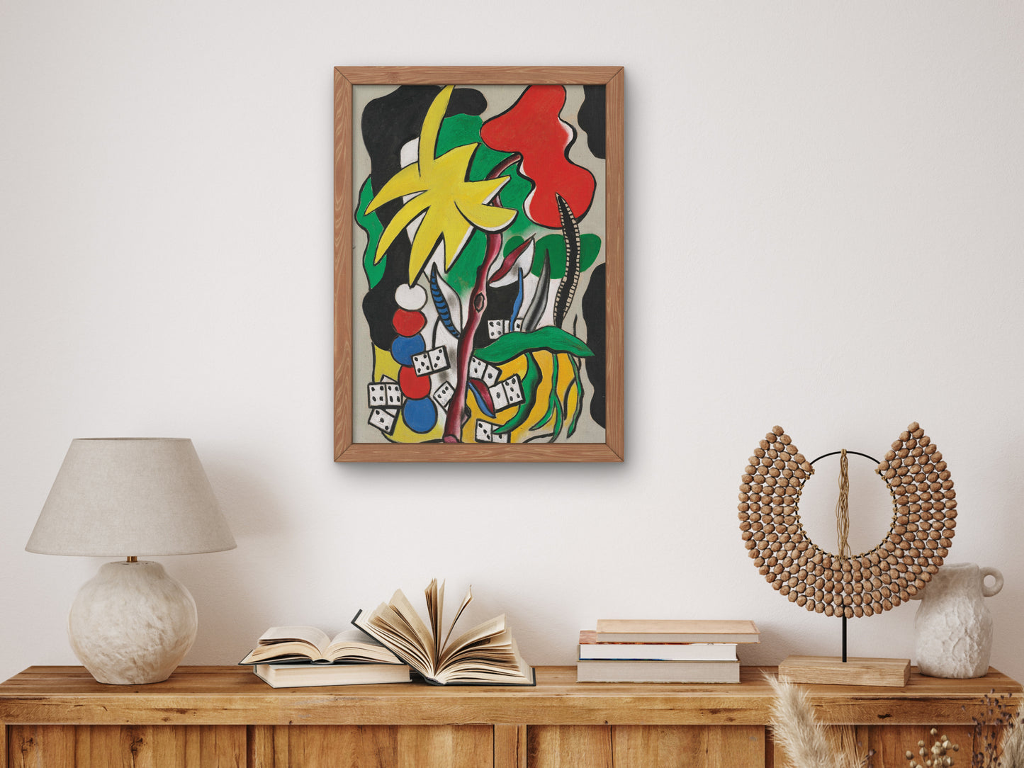 Composition with Dominoes by Fernand Léger 1947, Wall Art Print, Fine Art Reproduction, Museum Quality Decor, Poster