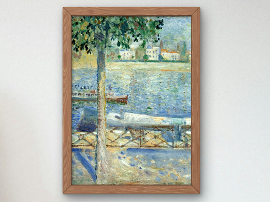 The Seine at Saint Cloud by Edvard Munch 1890, Wall Art Print, Fine Art Reproduction, Museum Quality Decor, Poster