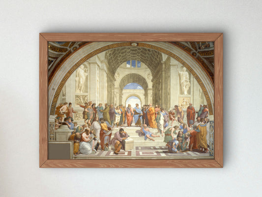 School of Athens by Raphael 1511, Wall Art Print, Fine Art Reproduction, Museum Quality Decor, Poster