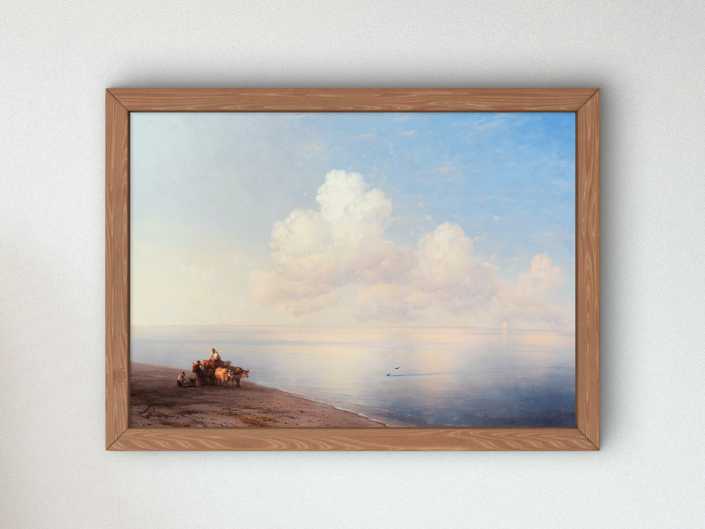 Calm Sea by Ivan Konstantinovich Aivazovsky 1887, Wall Art Print, Fine Art Reproduction, Museum Quality Decor, Poster