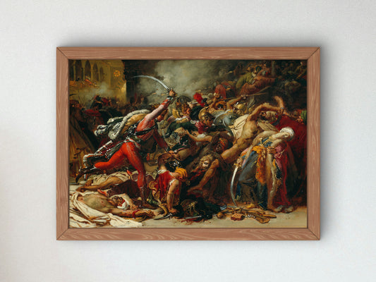 Sketch for the Revolt of Cairo by Anne Louis Girodet Trioson 1810, Wall Art Print, Fine Art Reproduction, Museum Quality Decor, Poster