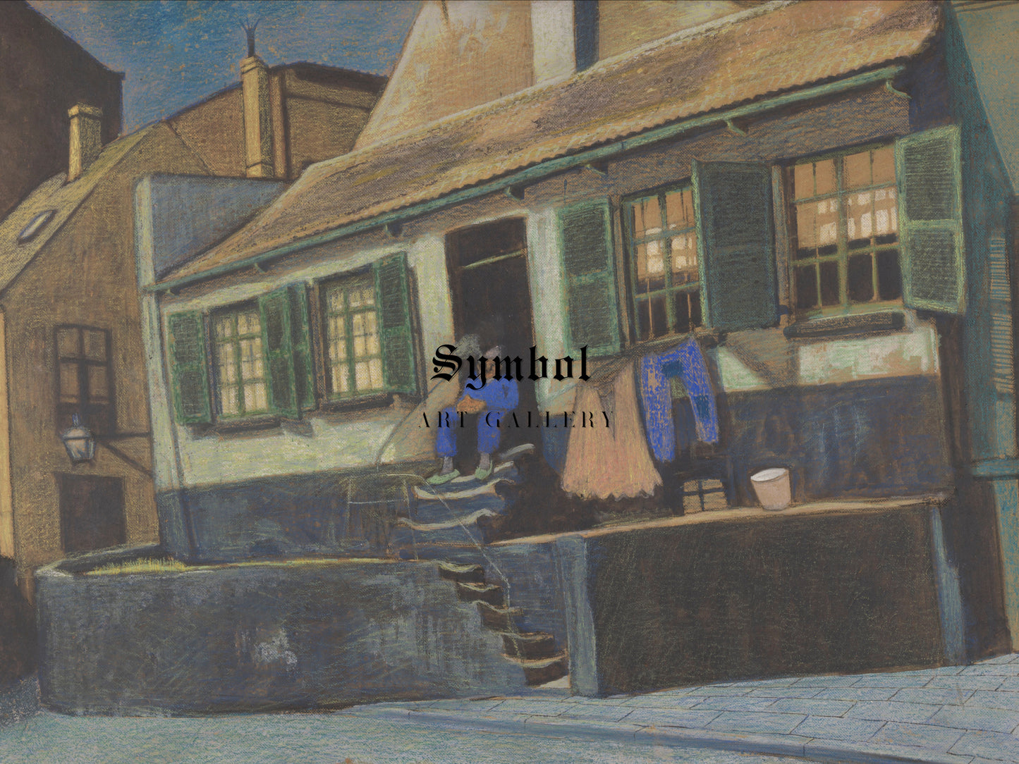 House De Preekstoel in Ostend by Léon Spilliaert 1911, Wall Art Print, Fine Art Reproduction, Museum Quality Decor, Poster