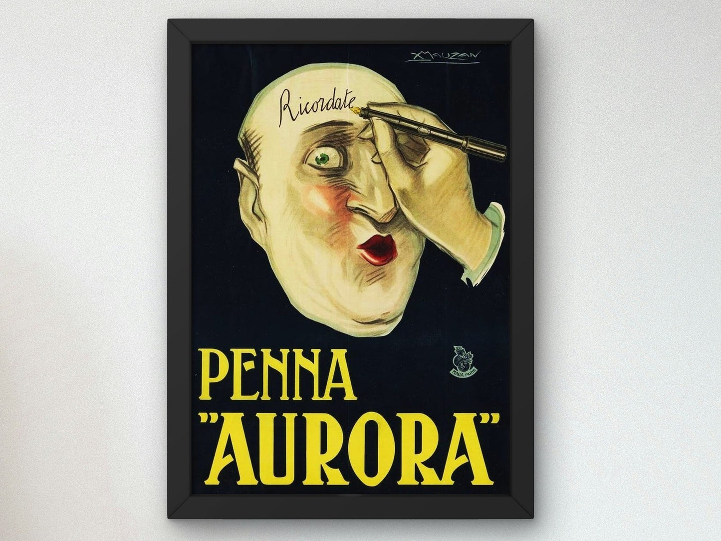 Aurora by Achille Mauzan 1922, Wall Art Print, Fine Art Reproduction, Museum Quality Decor, Poster