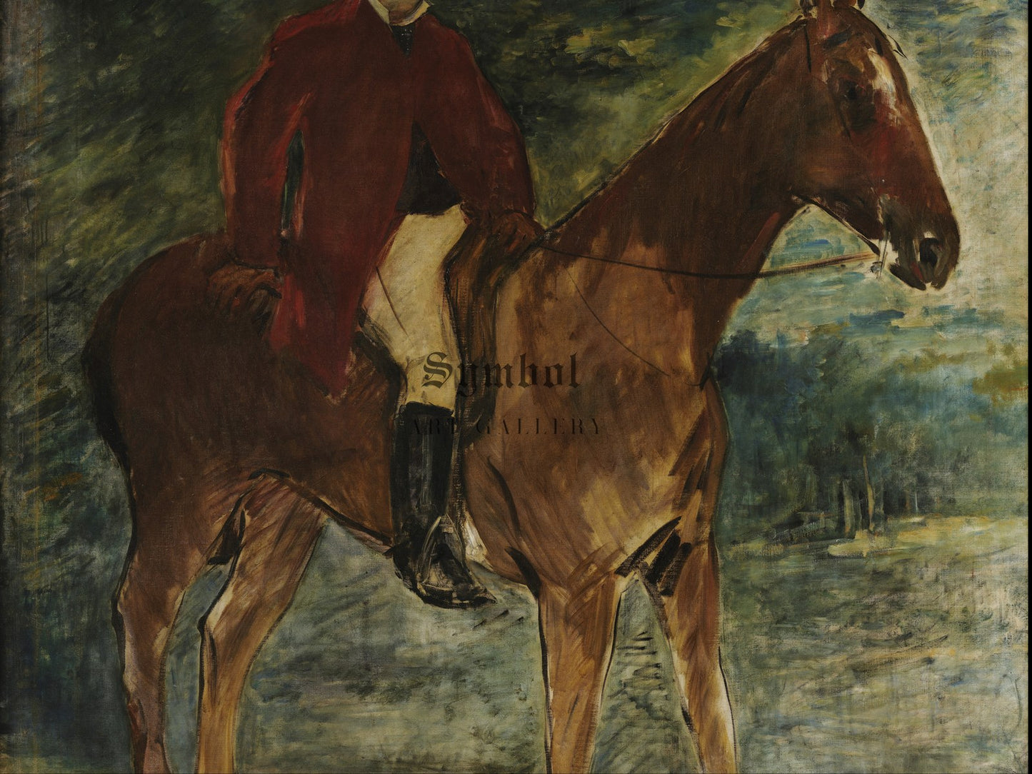 Portrait of M. Arnaud on Horseback by Édouard Manet 1875, Wall Art Print, Fine Art Reproduction, Museum Quality Decor, Poster