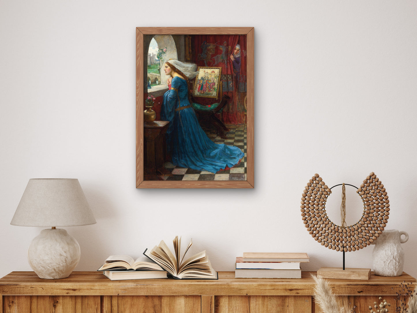 Fair Rosamund by John William Waterhouse 1916, Wall Art Print, Fine Art Reproduction, Museum Quality Decor, Poster
