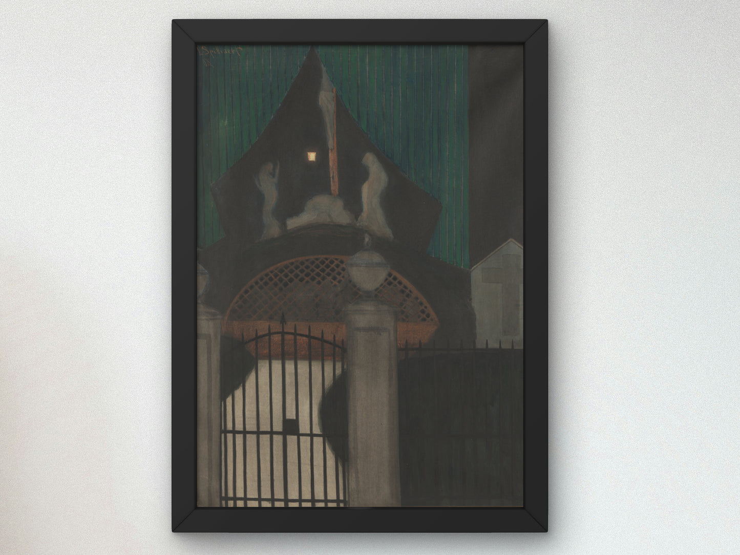 Calvary and Purgatory in Oostende by Léon Spilliaert 1908, Wall Art Print, Fine Art Reproduction, Museum Quality Decor, Poster