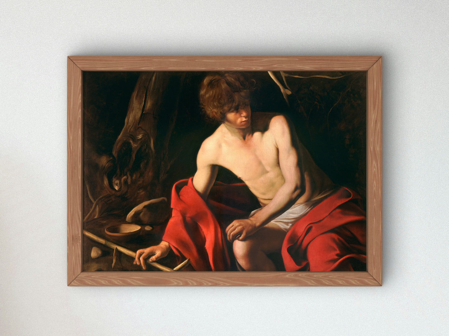 Saint John the Baptist by Caravaggio 1603, Wall Art Print, Fine Art Reproduction, Museum Quality Decor, Poster