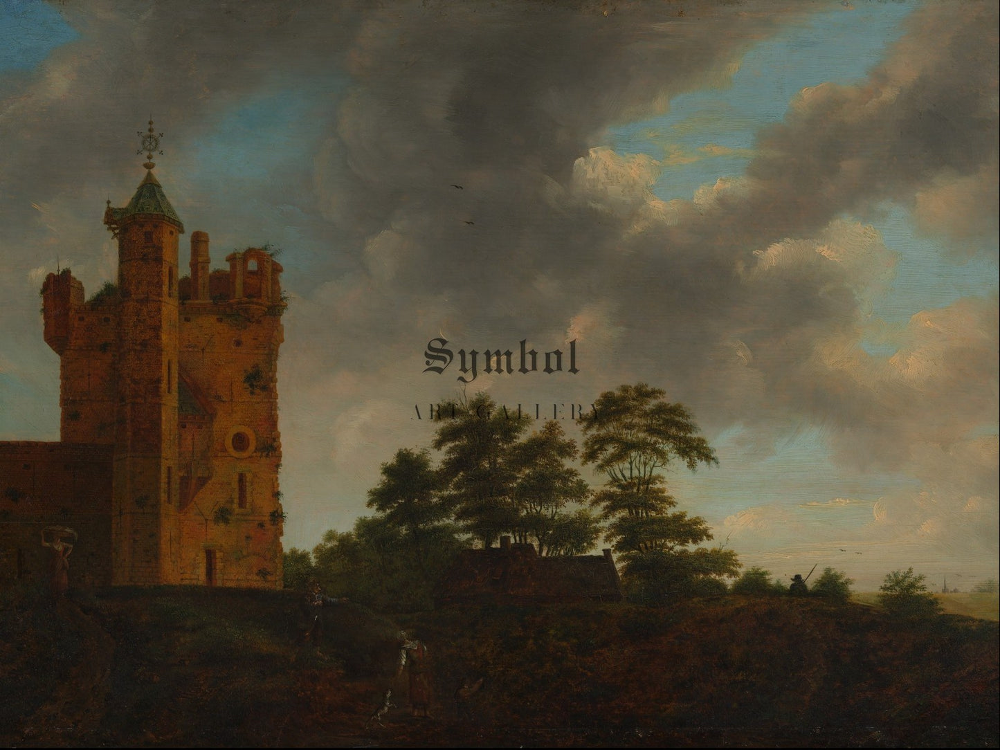 The Old Castle by Emanuel Murant, Wall Art Print, Fine Art Reproduction, Museum Quality Decor, Poster
