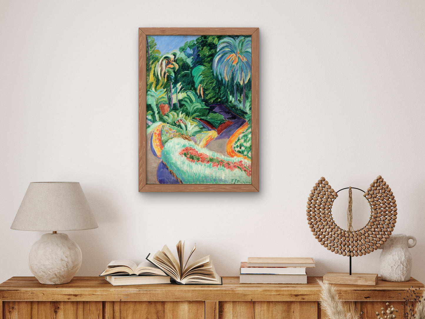 Garden by Francisco Iturrino 1913, Wall Art Print, Fine Art Reproduction, Museum Quality Decor, Poster