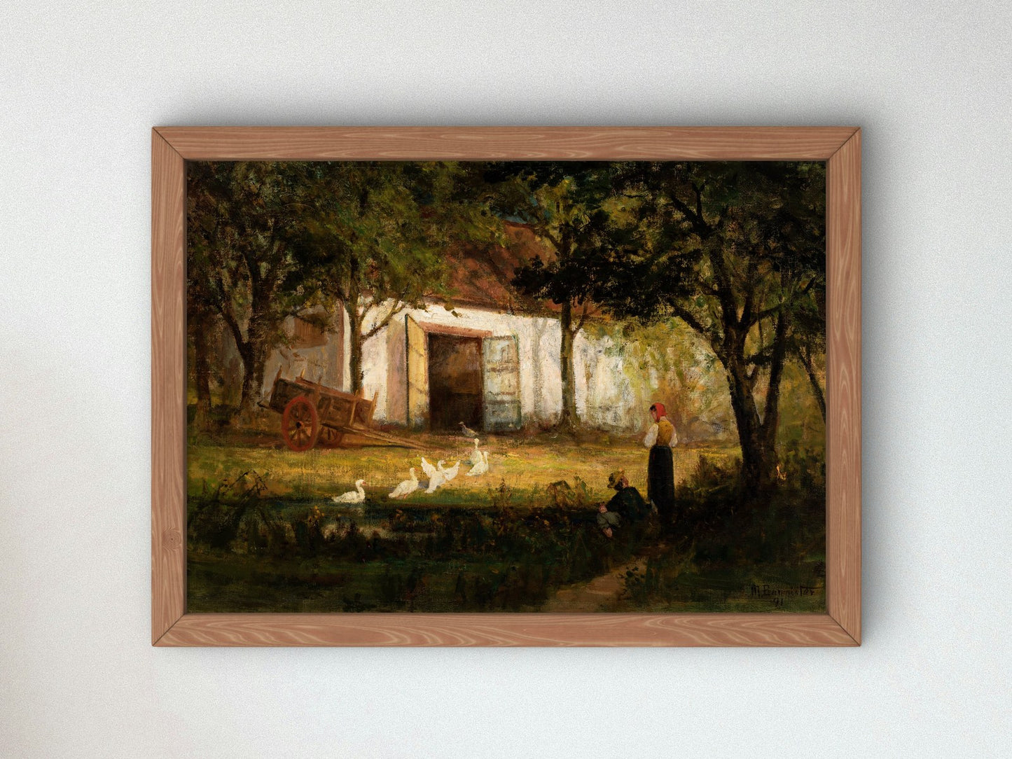 After the Bath by Edward Mitchell Bannister 1891, Wall Art Print, Fine Art Reproduction, Museum Quality Decor, Poster