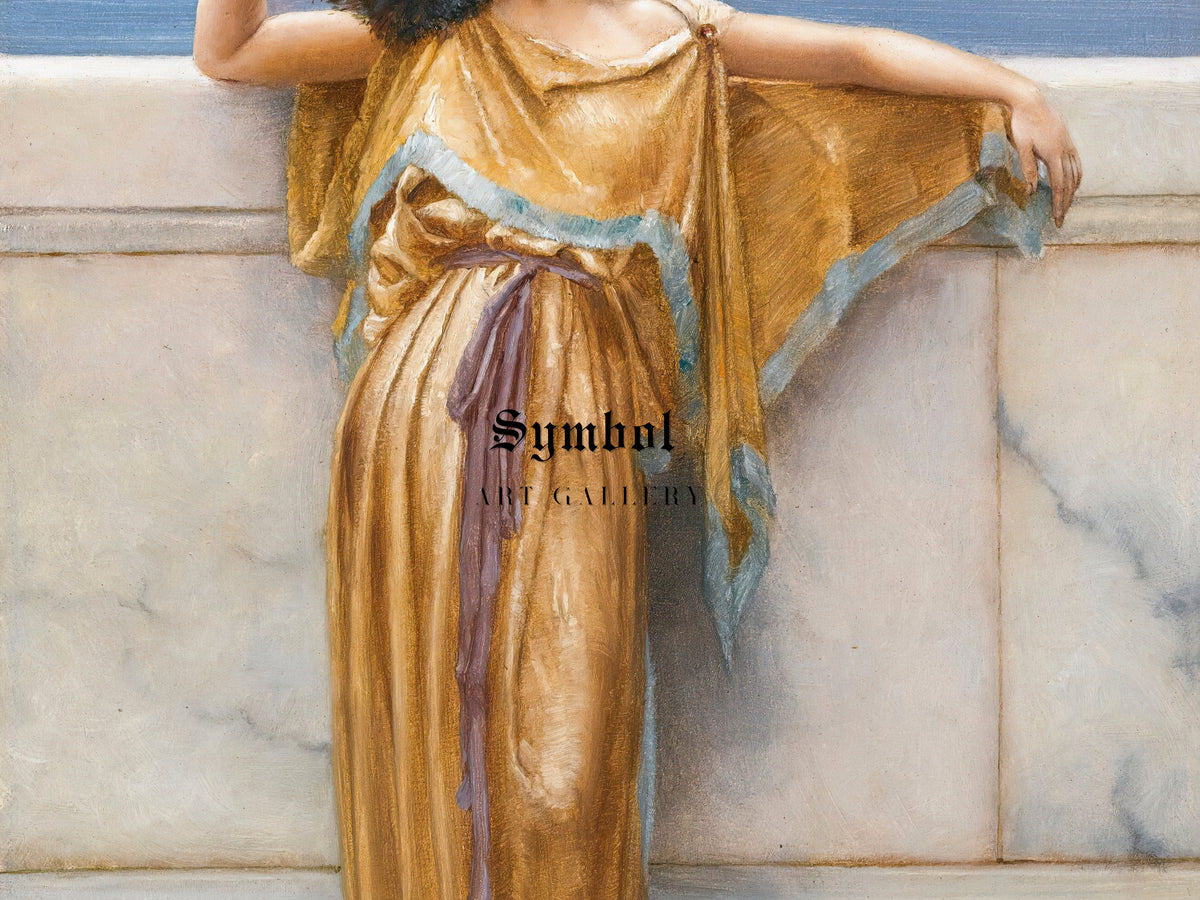 Clymene by John William Godward 1892, Wall Art Print, Fine Art Reproduction, Museum Quality Decor, Poster