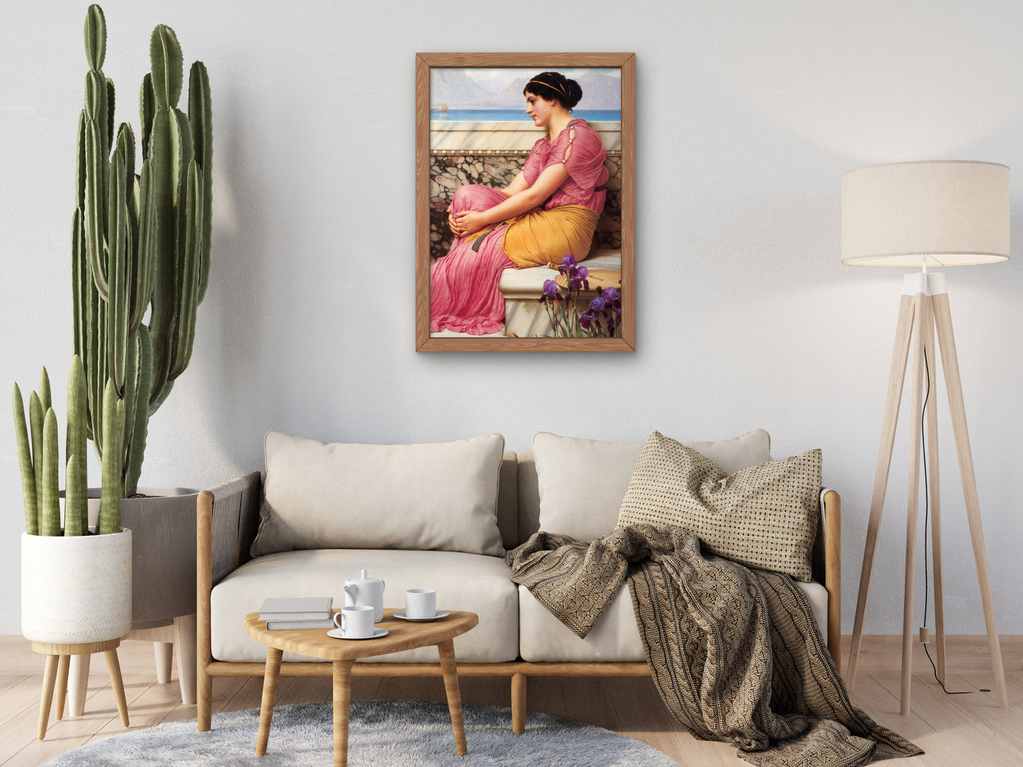 Absence Makes the Heart Grow Fonder by John William Godward 1912, Wall Art Print, Fine Art Reproduction, Museum Quality Decor, Poster
