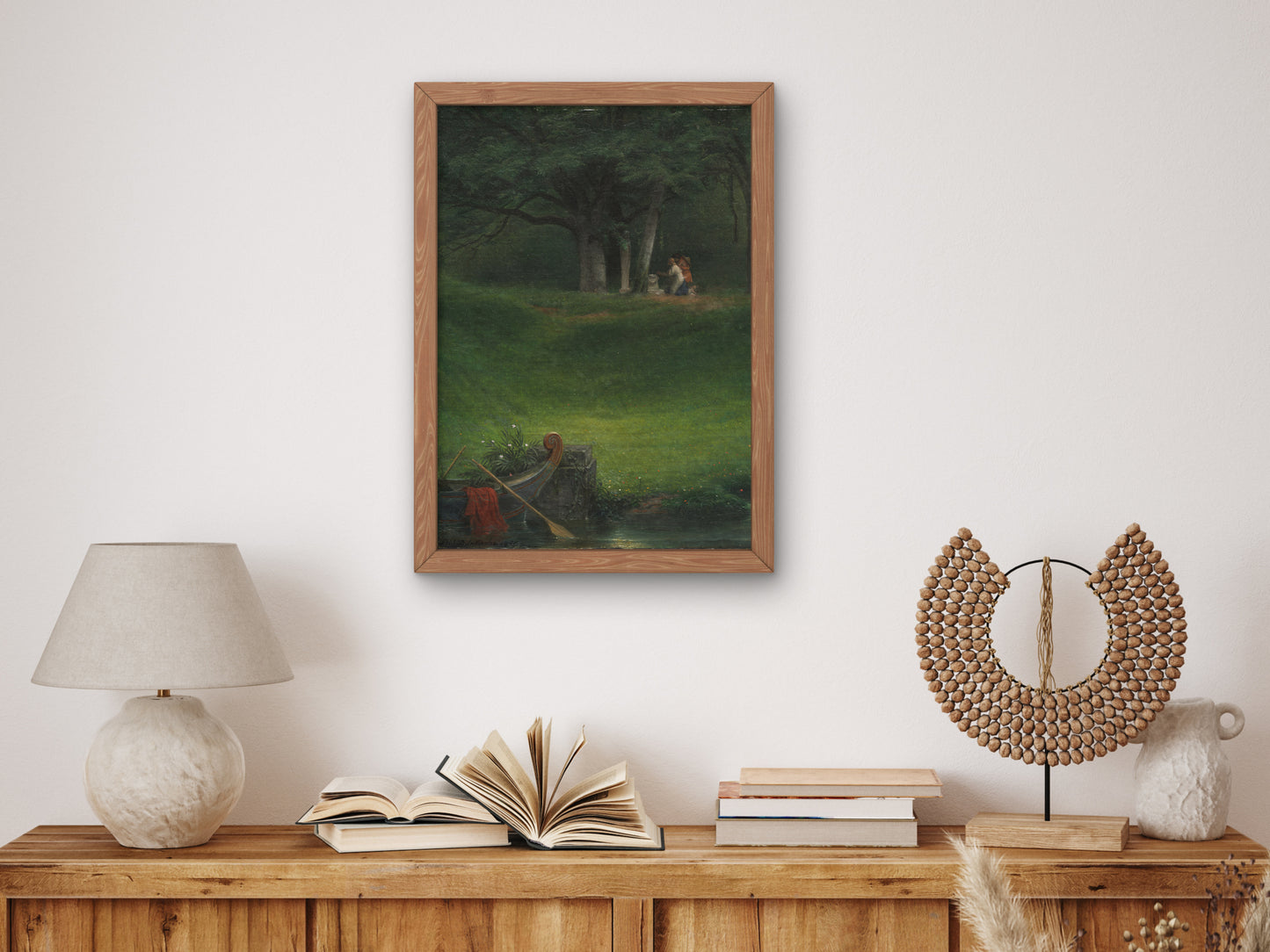 Offering to the God Pan by Paul Delaroche 1855, Wall Art Print, Fine Art Reproduction, Museum Quality Decor, Poster