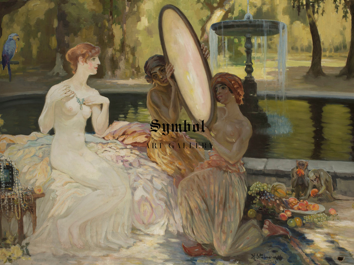 Fairy Tale Jewels by Kazimierz Stabrowski 1923, Wall Art Print, Fine Art Reproduction, Museum Quality Decor, Poster