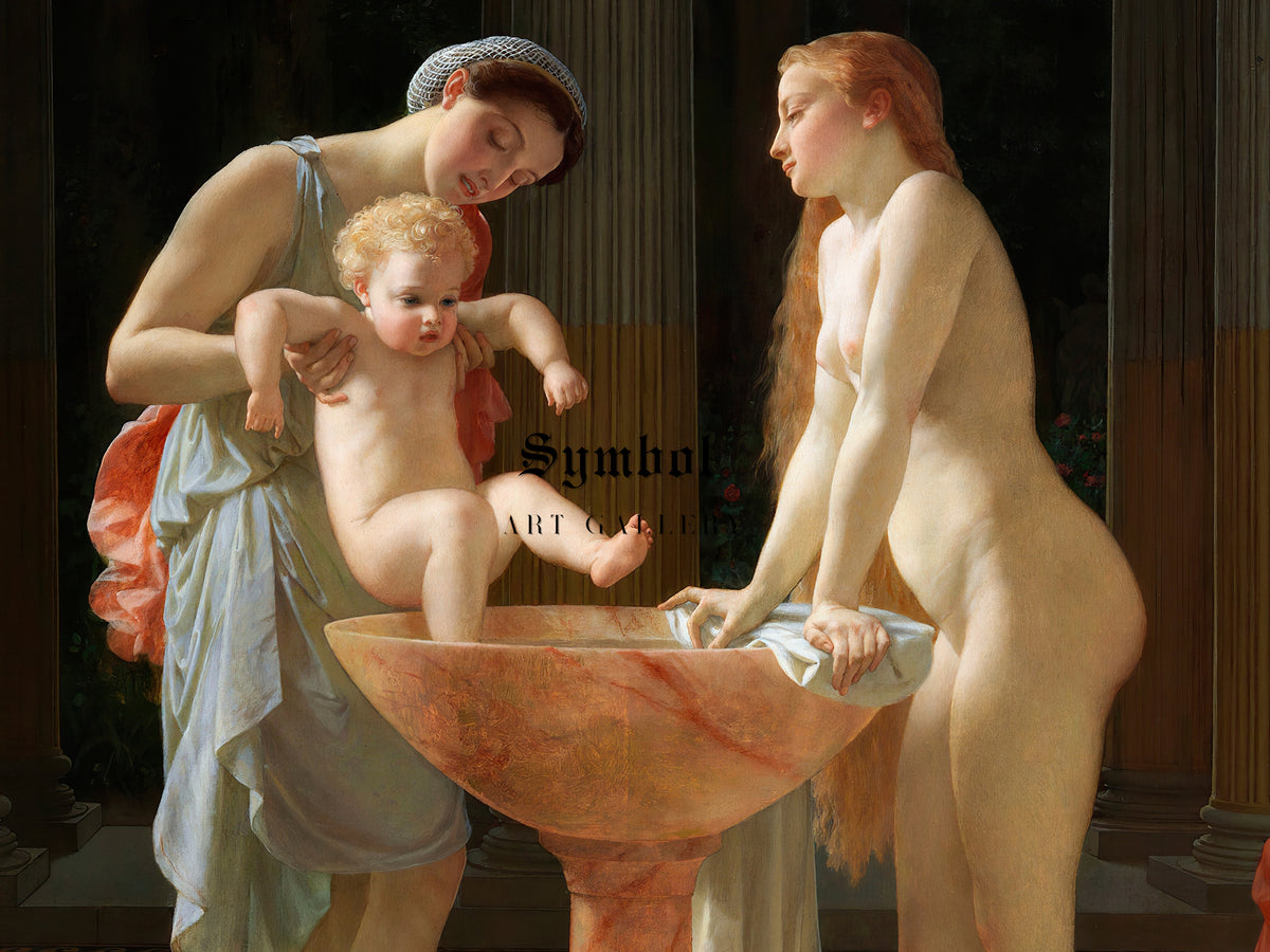 The Bath by Charles Gleyre 1868, Wall Art Print, Fine Art Reproduction, Museum Quality Decor, Poster