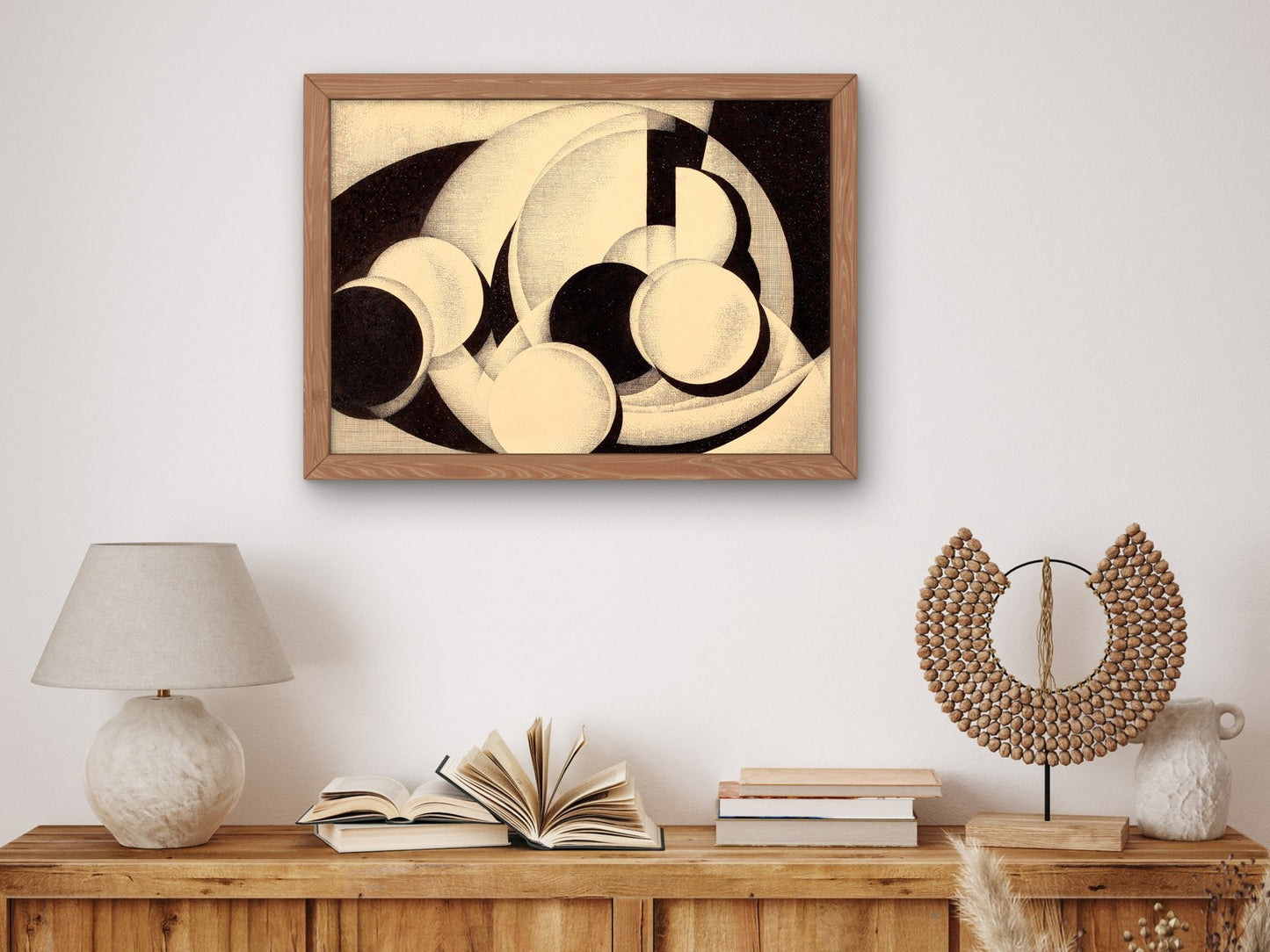 Abstract Still Life by Bertram Richard Brooker 1928, Wall Art Print, Fine Art Reproduction, Museum Quality Decor, Poster