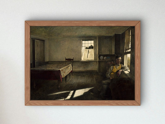 Henry Teel by Andrew Wyeth 1945, Wall Art Print, Fine Art Reproduction, Museum Quality Decor, Poster