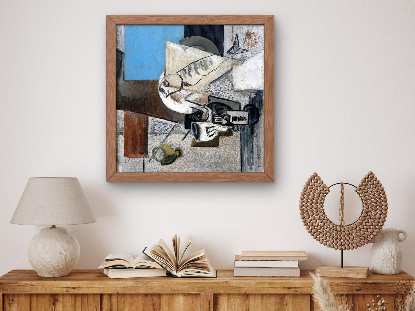 Still Life with a Pickled Herring by Emil Filla 1915, Wall Art Print, Fine Art Reproduction, Museum Quality Decor, Poster