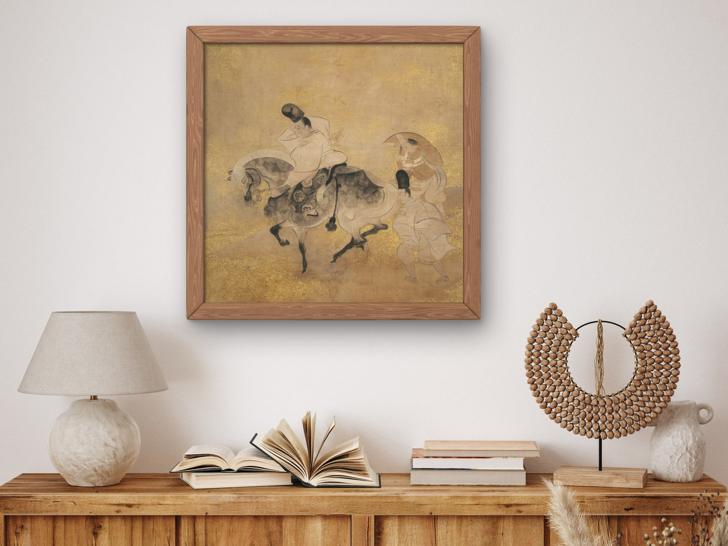 Crossing at Sano by Tawaraya Sōtatsu 1600, Wall Art Print, Fine Art Reproduction, Museum Quality Decor, Poster