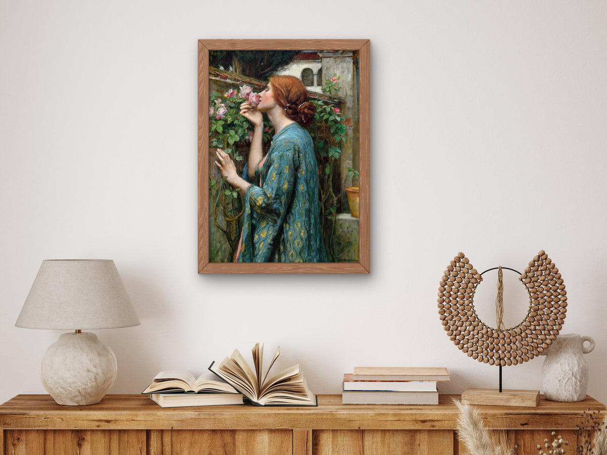 The Soul of the Rose by John William Waterhouse 1908, Wall Art Print, Fine Art Reproduction, Museum Quality Decor, Poster