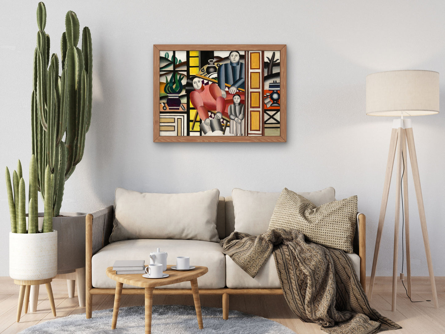 Three Figures in Front of the Garden by Fernand Léger 1922, Wall Art Print, Fine Art Reproduction, Museum Quality Decor, Poster