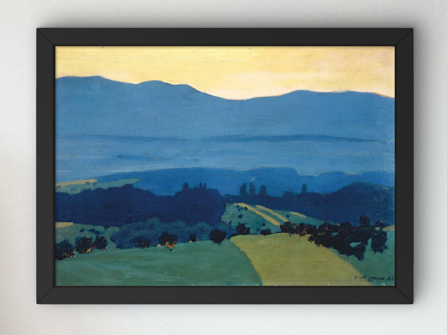 Landscape in the Jura Mountains near Romanel by Félix Vallotton 1900, Wall Art Print, Fine Art Reproduction, Museum Quality Decor, Poster