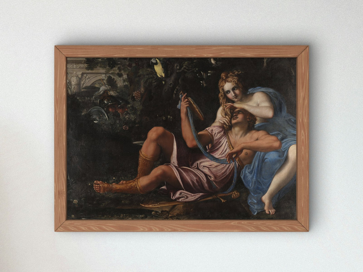 Rinaldo and Armida by Annibale Carracci 1601, Wall Art Print, Fine Art Reproduction, Museum Quality Decor, Poster